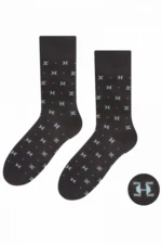 Steven 056-184 grafitové Pánské ponožky 39/41 grafitová (tmavě šedá)