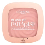L´OREAL Paris Paradise Blush 01 Life Is Peach tvářenka 9 ml