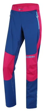 Husky Kala L L, pink/blue Dámské softshellové kalhoty
