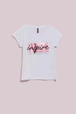 WOMEN'S T-SHIRT L-TS-4019 WHITE