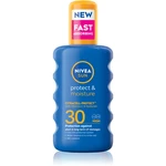 NIVEA SUN Protect & Moisture hydratační sprej na opalování SPF 30 200 ml