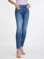 Guess Shape Up Jeans Modrá