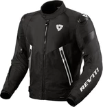 Rev'it! Jacket Control H2O Black/White XL Bőrdzseki