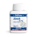 MEDPHARMA Zinok 15 mg 107 tabliet
