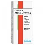 GENERICA Calcium + vitamín C 1000 mg 10 tabliet