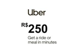 Uber R$250 BR Gift Card