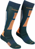 Ortovox Ski Rock'N'Wool Long Socks M Pacific Green 45-47 Lyžařské ponožky