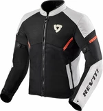 Rev'it! Jacket GT-R Air 3 White/Neon Red 3XL Giacca in tessuto