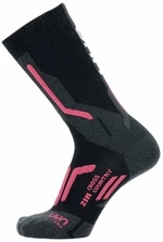 UYN Lady Ski Cross Country 2In Socks Black/Pink 39-40 Șosete schi