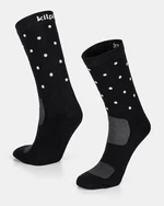 Black unisex polka dot socks Kilpi DOTS