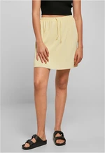 Women's Plisse miniskirt soft yellow