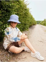 Blue-cream boy's patterned sweatshirt name it Fomal - unisex