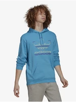 Modrá pánska mikina s kapucňou adidas Originals