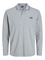 Jack&Jones Pánské polo triko Standard Fit JCOLOGAN 12247033 Light Grey Melange L