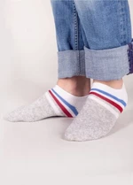 YO! SKS-0012C Frotte Silikon 31-42 Kotníkové ponožky 31-34 mix barva-mix vzor