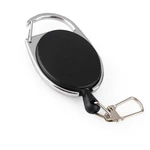 Hot Sale Retractable Pull Key Ring Id Badge Name Tag Lanyard Card Holder Recoil Reel Belt Clip Metal Housing Supplies