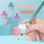 Children's Writing Posture Pen Holder Soft Silicone Writing Training Correction Tool Aid Grip Posture Correction Stationery