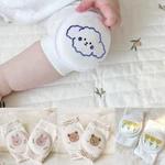 2023 Korea Baby Knee Pads Fashion Print Kids Kneepad for Crawling Toddler Baby Safety Accessories Knee Protector Socks 0-2Years