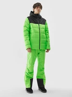 Pánská lyžařská péřová bunda se syntetickým peřím - zelená