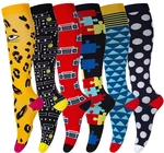 New Compression Socks Men Women Anti Fatigue Varicose Veins Edema Knee High 20-30 MmHg Sports Compression Stocking Drop Shopping
