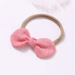 8PCS Cute fashion cotton and linen fabric multicolor children bowknot headdress hair band baby girl hair accessories