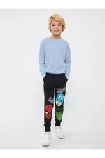 LC Waikiki Boy's Jogger Sweatpants with an Elastic Waist Marvel Print