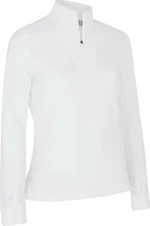 Callaway Womens Solid Sun Protection 1/4 Zip Brilliant White S