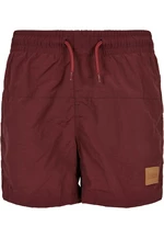 Boys' Block Swim Shorts cherry