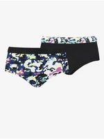 Set of two women's panties in black and purple Puma - Ladies
