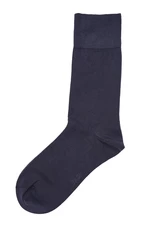 Dagi Men's Navy Blue Mercerized Socks
