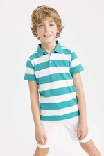 DEFACTO Boy Regular Fit Polo Neck Pique Short Sleeved Polo T-Shirt