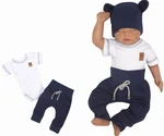Z&Z 2-dílná soupravička, body kr.rukáv, tepláčky se šňůrkou, bílá/granát, vel. 56 (1-2m) Z&Z 2-dílná soupravička, body kr.rukáv, tepláčky se šňůrkou, bílá/granát, vel. 56 (1-2m)