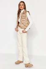 Trendyol Multicolored Floral Pattern Quilted Vest