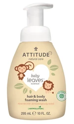 Attitude Dětská mycí pěna (2v1) Baby leaves s vůní hruškové šťávy 295 ml