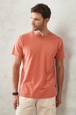 AC&Co / Altınyıldız Classics Men's Tile Slim Fit Slim Fit Crewneck Cotton T-Shirt.