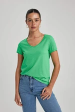 DEFACTO Regular Fit V Neck Short Sleeve T-Shirt