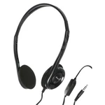 Genius HS-200C, sluchátka s mikrofonem, bez ovládání hlasitosti, černá, 3.5 mm jack