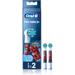 Oral B PRO Kids 3+ náhradné hlavice na zubnú kefku pre deti Spiderman 2 ks