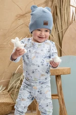 Detská bavlnená čiapka Jamiks BATUMI biela, z tenkej pleteniny, bavlnená