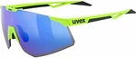UVEX Pace Perform CV Yellow Mat/Mirror Blue Kerékpáros szemüveg