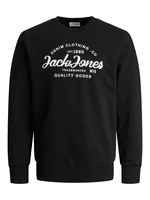Jack&Jones Pánská mikina JJFOREST Standard Fit 12248002 Black S
