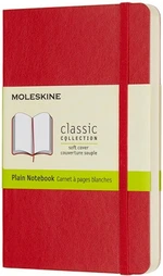 Moleskine - zápisník - měkký, čistý, červený S