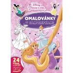 Omalovánky A4 se samolepkami Disney Princezny