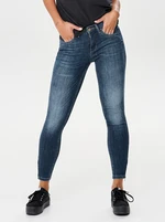 Blue Skinny Jeans with Zippers on Legs ONLY - Women