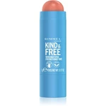 Rimmel Kind & Free multifunkční líčidlo pro oči, rty a tvář odstín 002 Peachy Cheeks 5 g