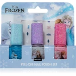 Disney Frozen Peel-off Nail Polish Set sada lakov na nechty pre deti Blue, White, Pink 3x5 ml