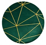 Kusový koberec Emerald 1013 green and gold kruh-200x200 (průměr) kruh