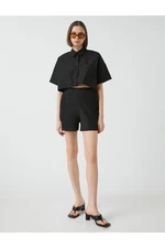 Koton Short Shorts with Elastic Waist.