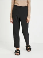 Black loose cropped trousers VILA Juno - Women