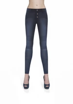 Bas Bleu Women's AVRIL denim pants hand-wiped with stitching